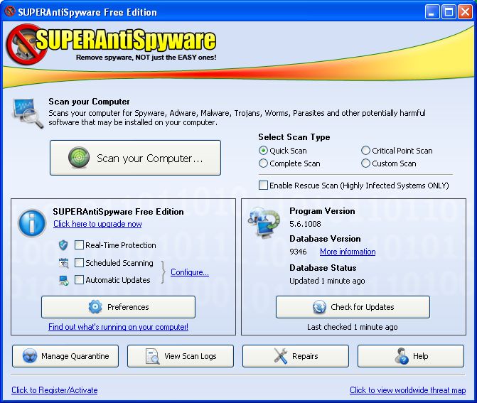 free superantispyware