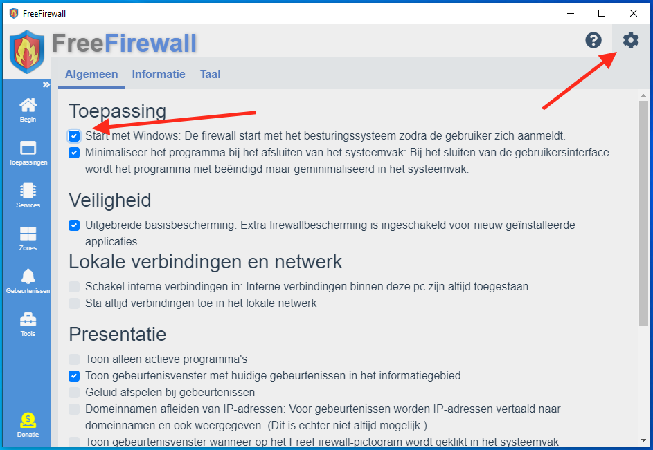 Как настроить evorim free firewall