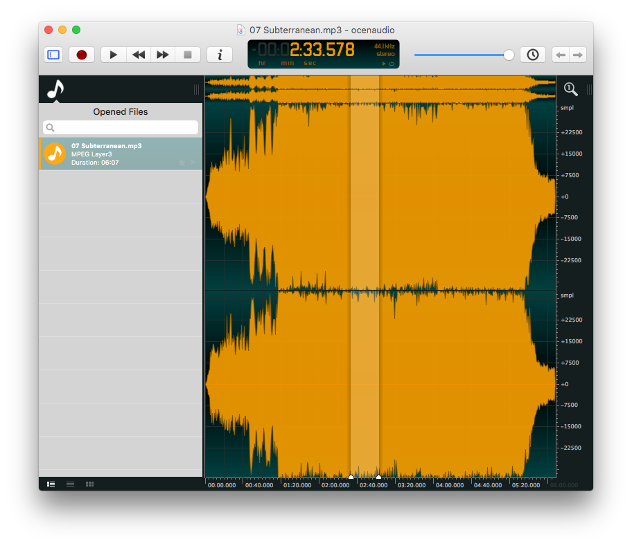download the new version for ios ocenaudio 3.12.4