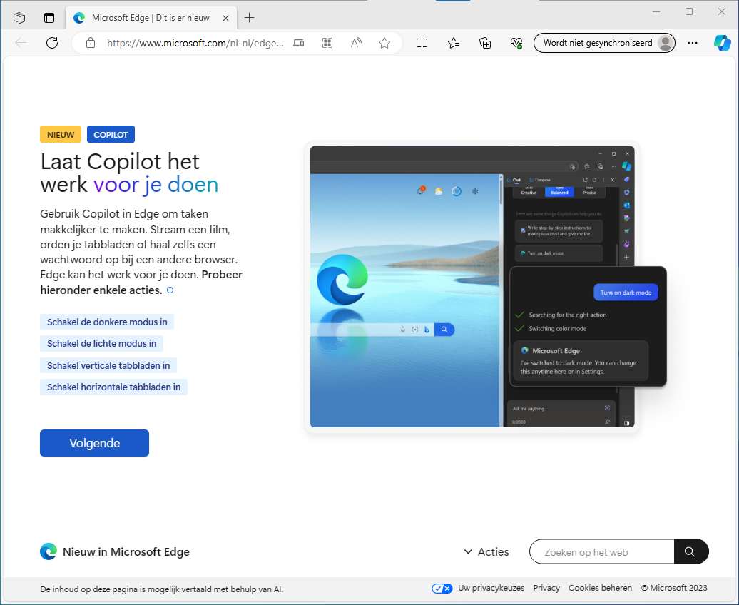 Microsoft Edge Heeft Ai Assistent Copilot Al In De Zijbalk Handig